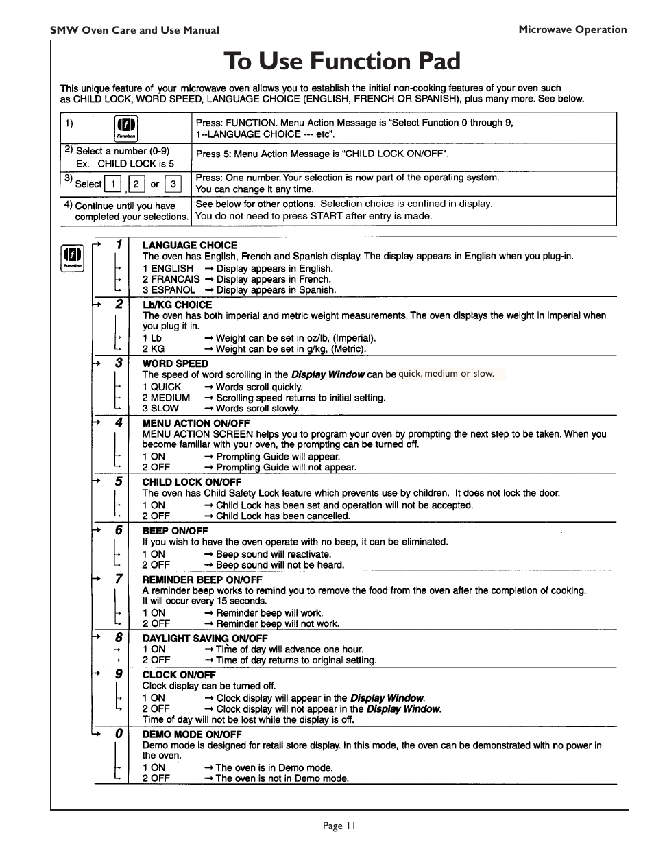 Thermador SMW272 User Manual | Page 13 / 64