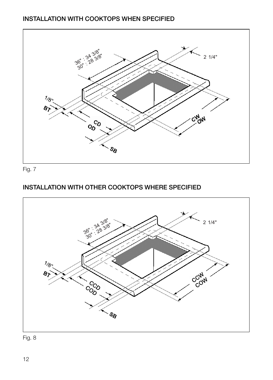 Thermador UCVM30FS User Manual | Page 12 / 56