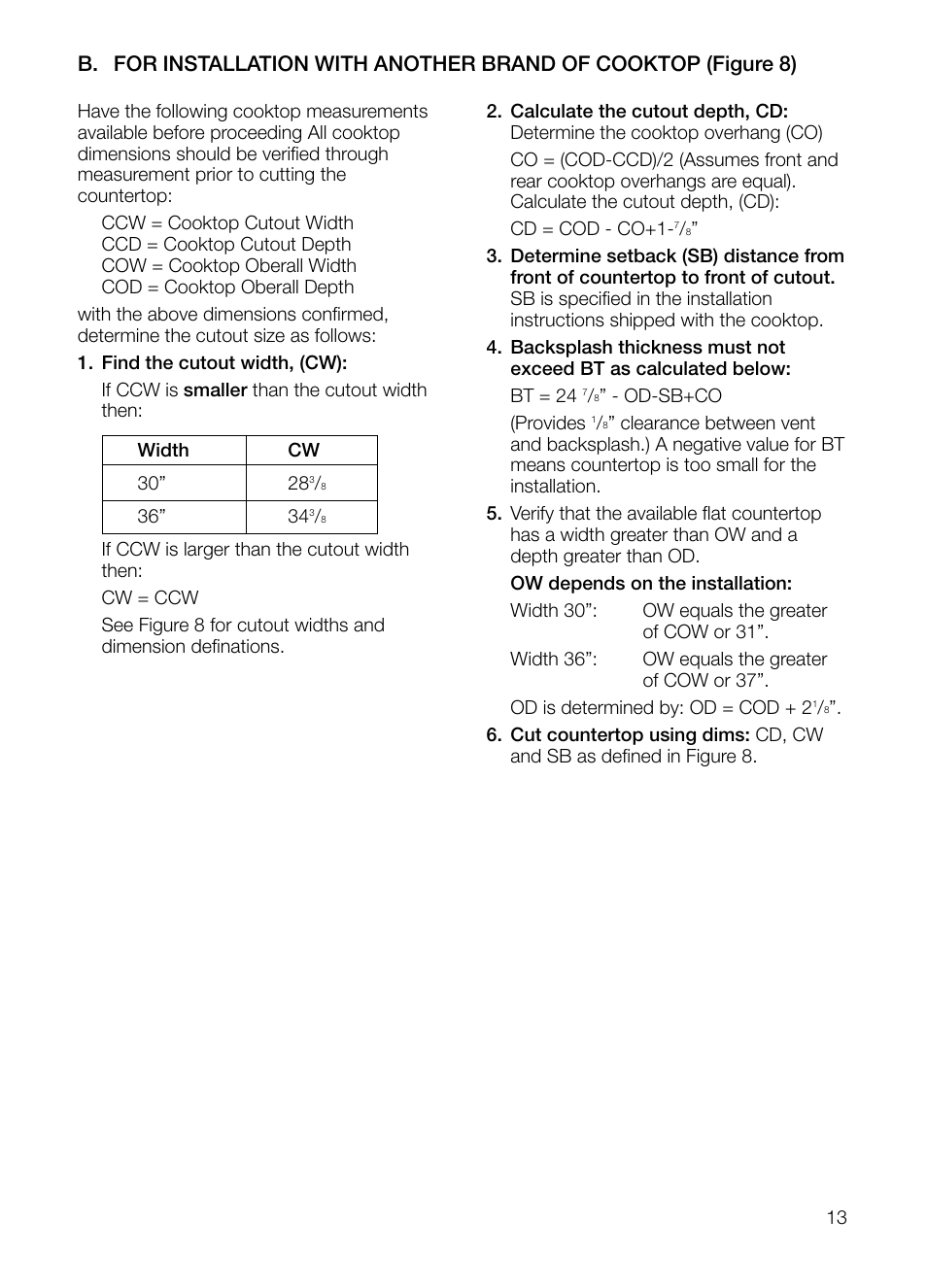 Thermador UCVM30FS User Manual | Page 13 / 56