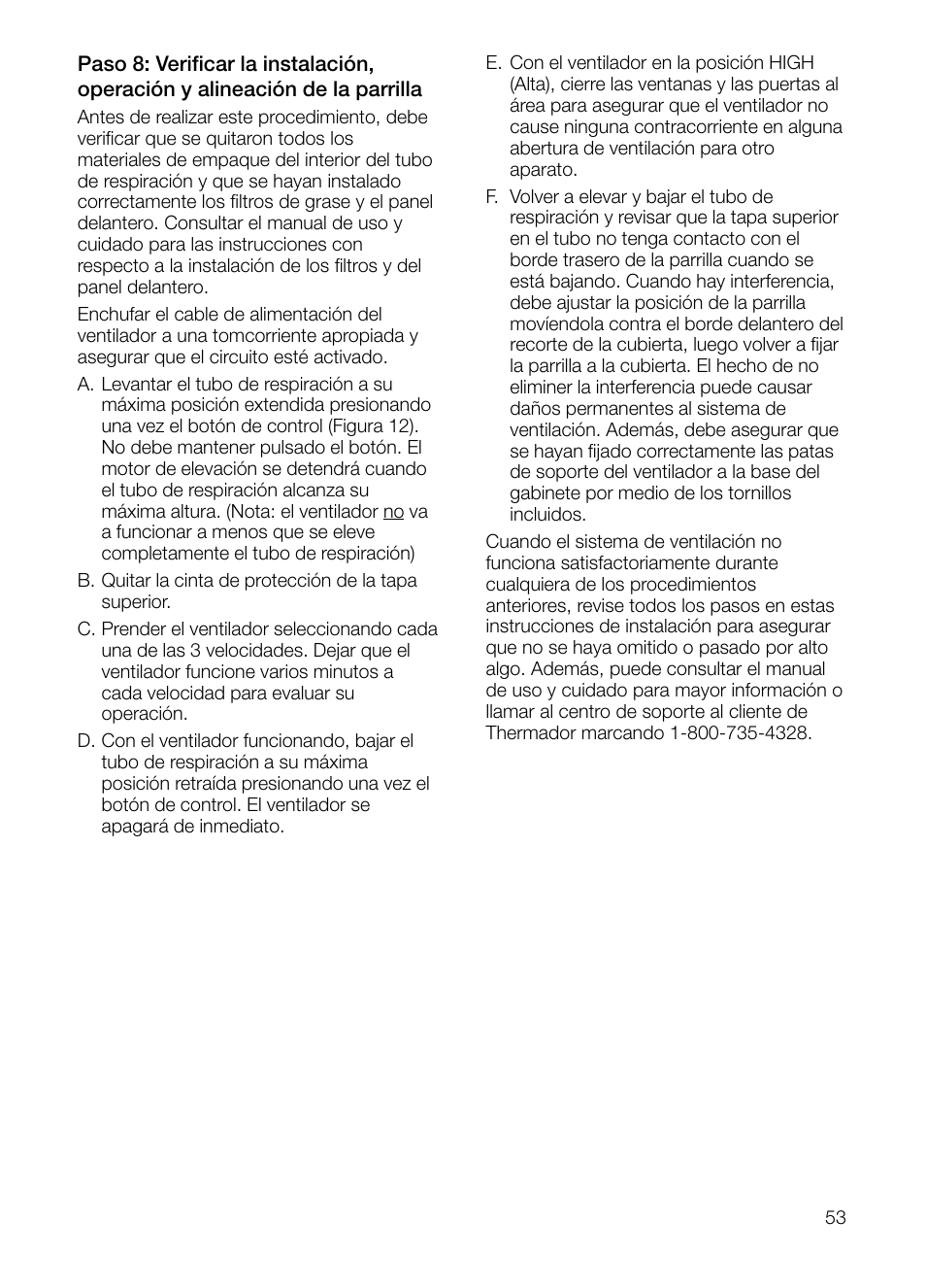 Thermador UCVM30FS User Manual | Page 53 / 56