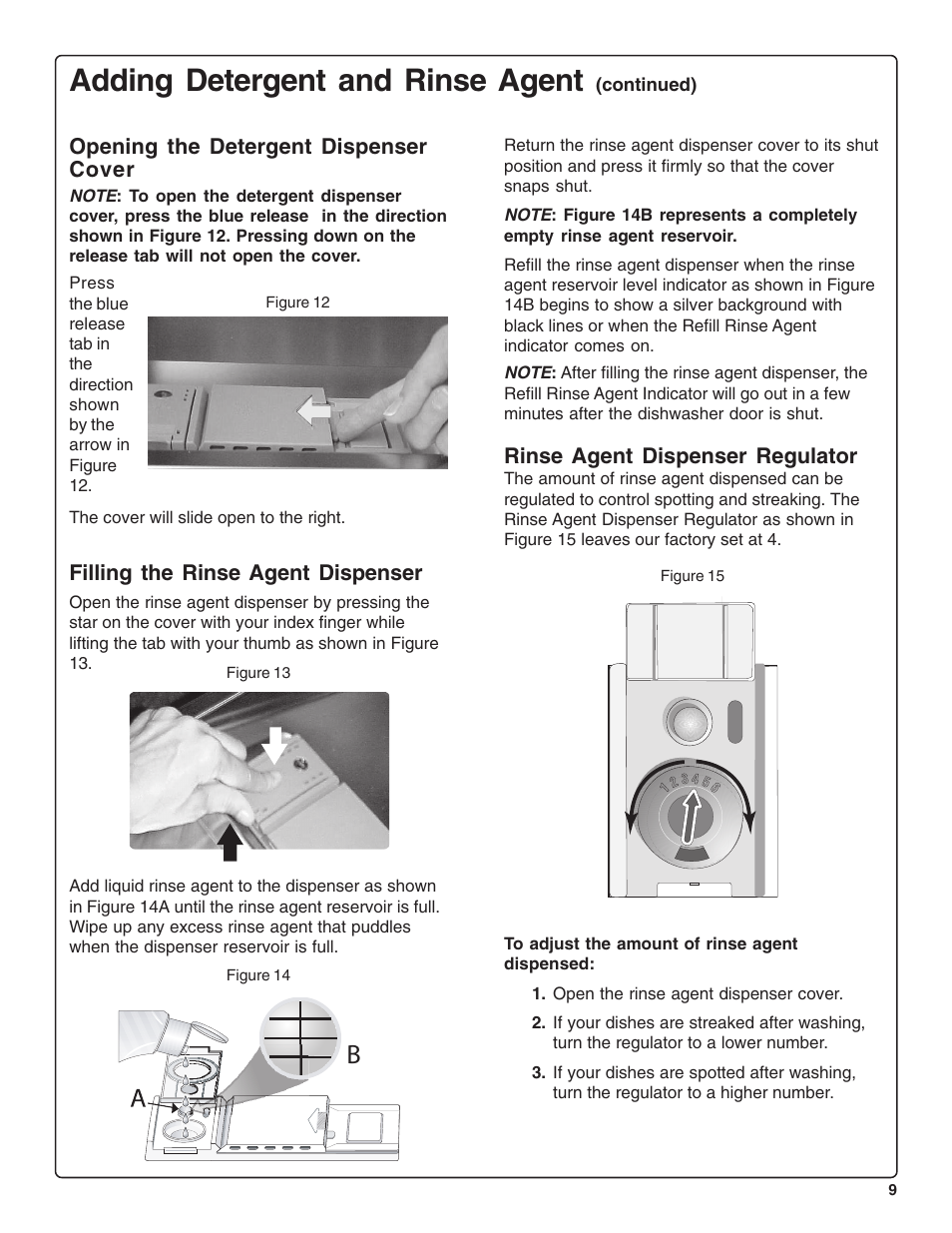 Adding detergent and rinse agent | Thermador DWHD43C User Manual | Page 11 / 58