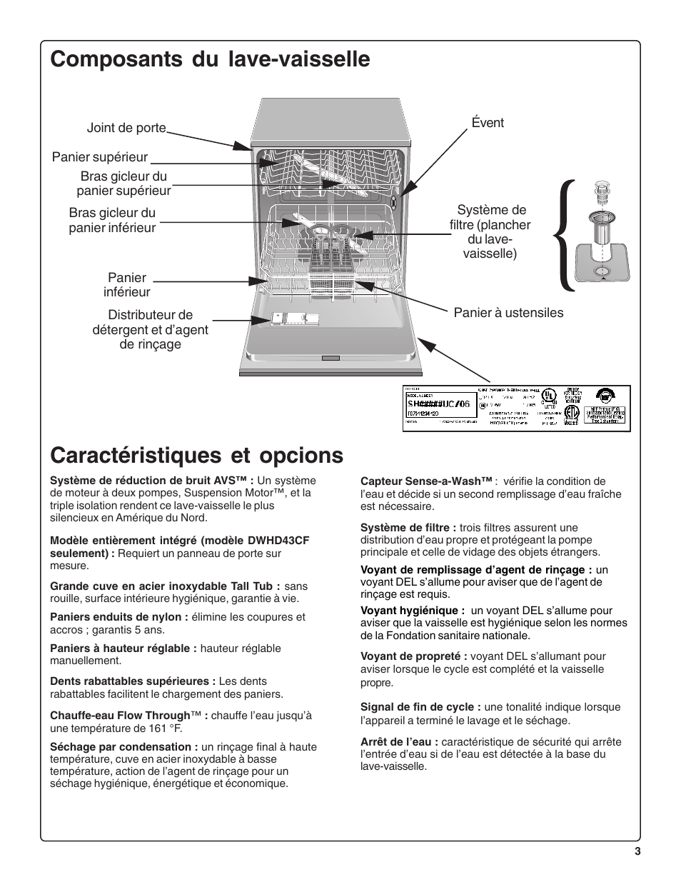 Thermador DWHD43C User Manual | Page 23 / 58