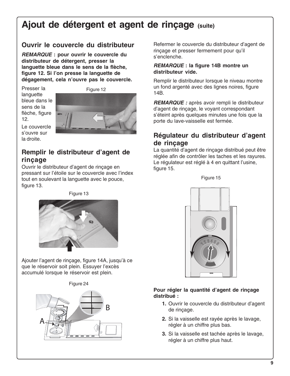 Ajout de détergent et agent de rinçage | Thermador DWHD43C User Manual | Page 29 / 58