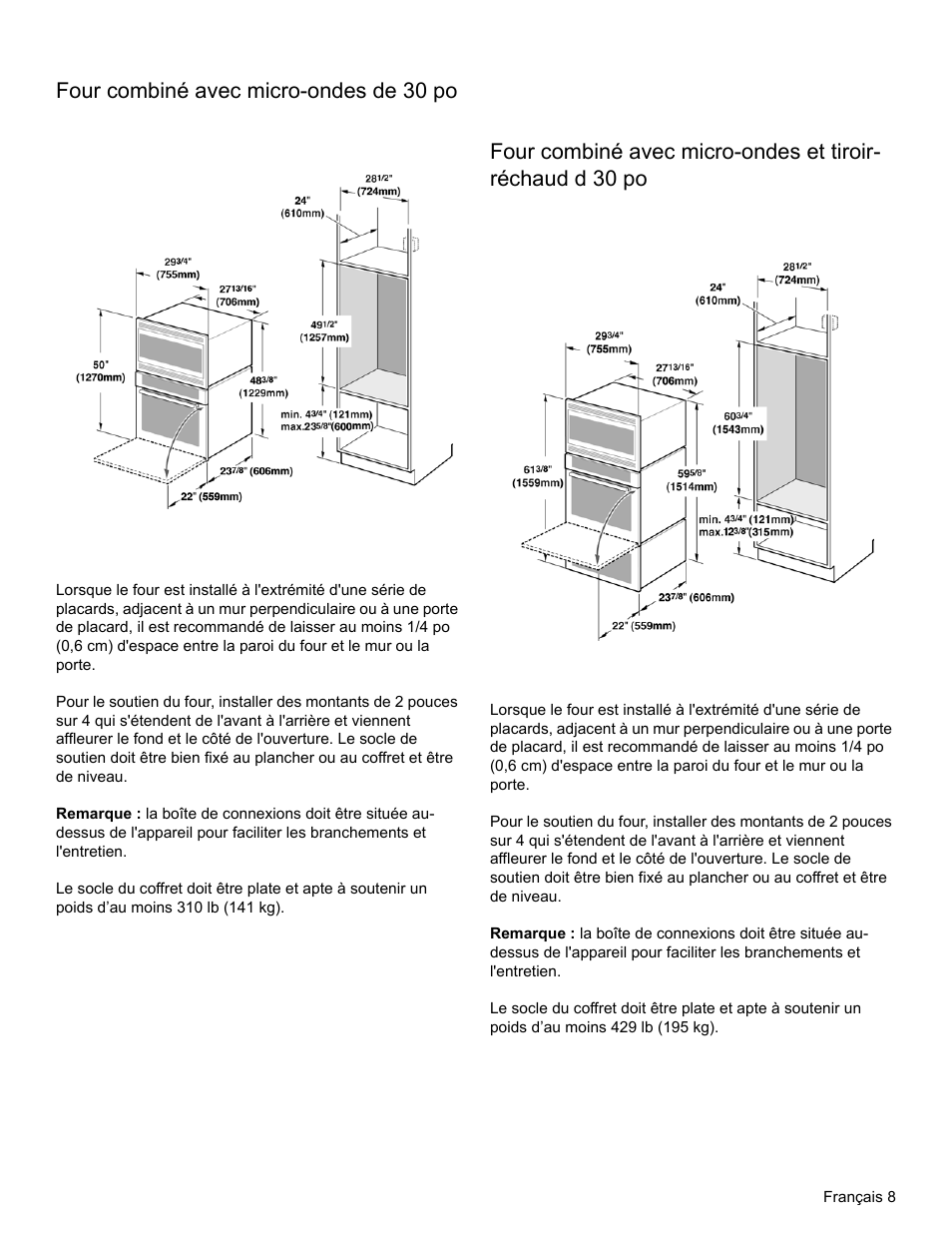 Four combiné avec micro-ondes de 30 po | Thermador MEMCW271 User Manual | Page 25 / 52