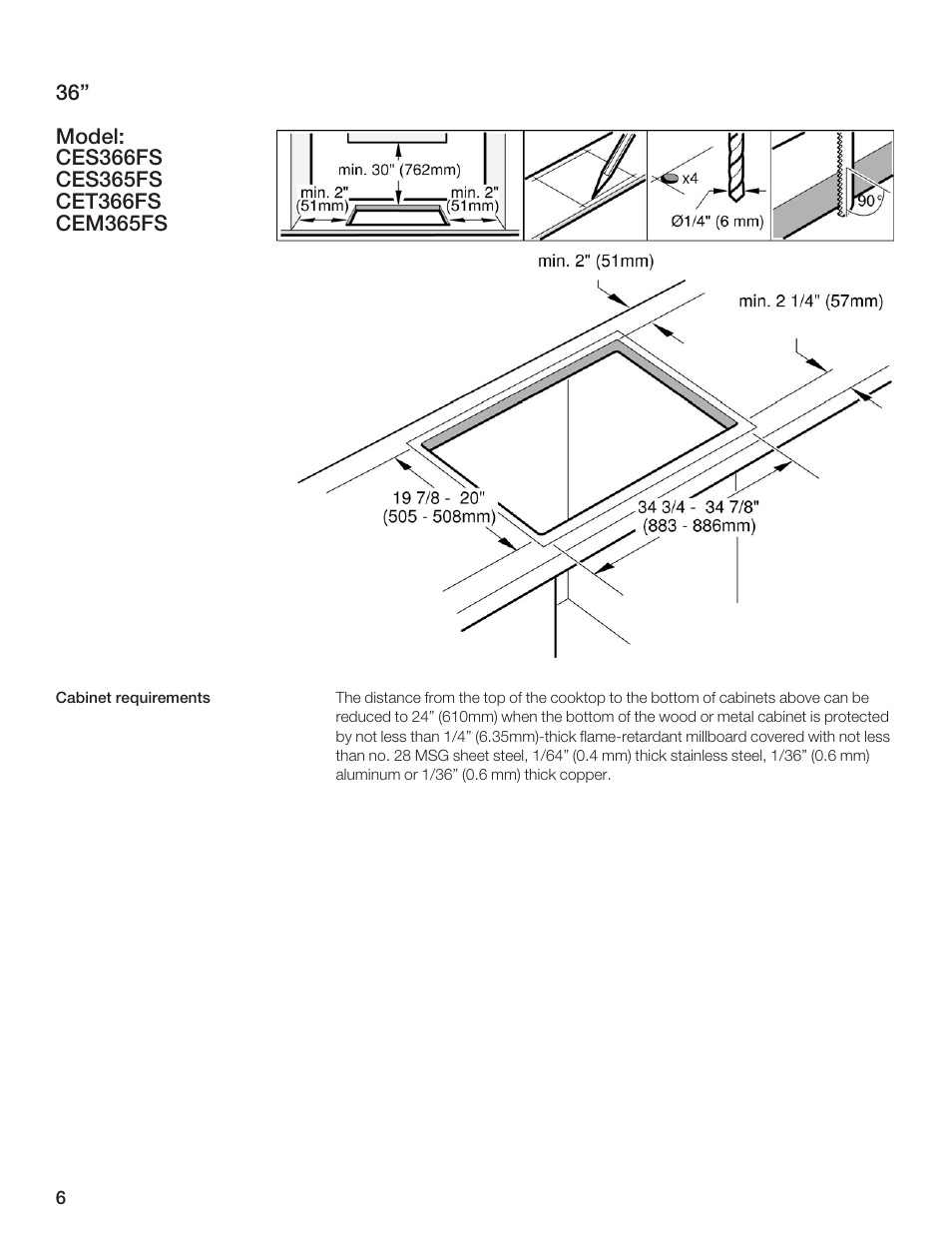 Thermador CEM365FS User Manual | Page 6 / 32