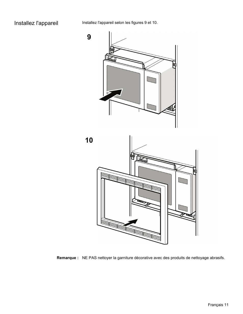 Installez l'appareil, Remarque | Thermador MCT30E User Manual | Page 25 / 44