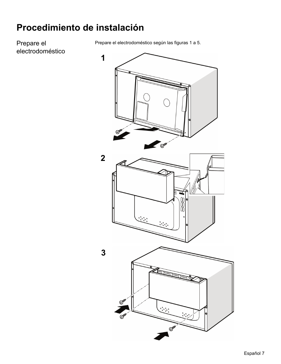 Procedimiento de instalación, Prepare el electrodoméstico | Thermador MCT30E User Manual | Page 35 / 44