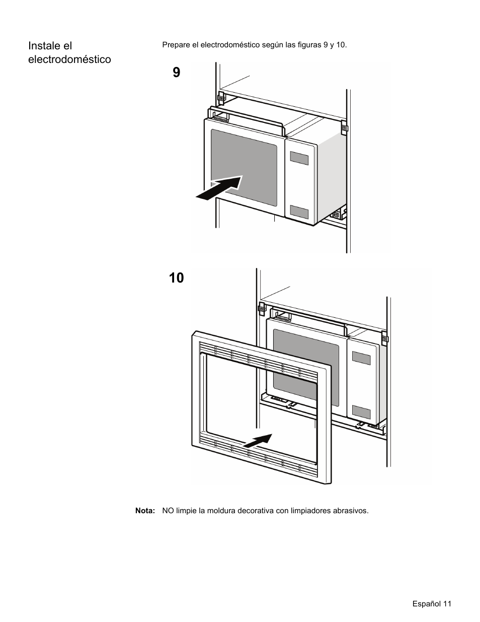 Instale el electrodoméstico, Nota | Thermador MCT30E User Manual | Page 39 / 44