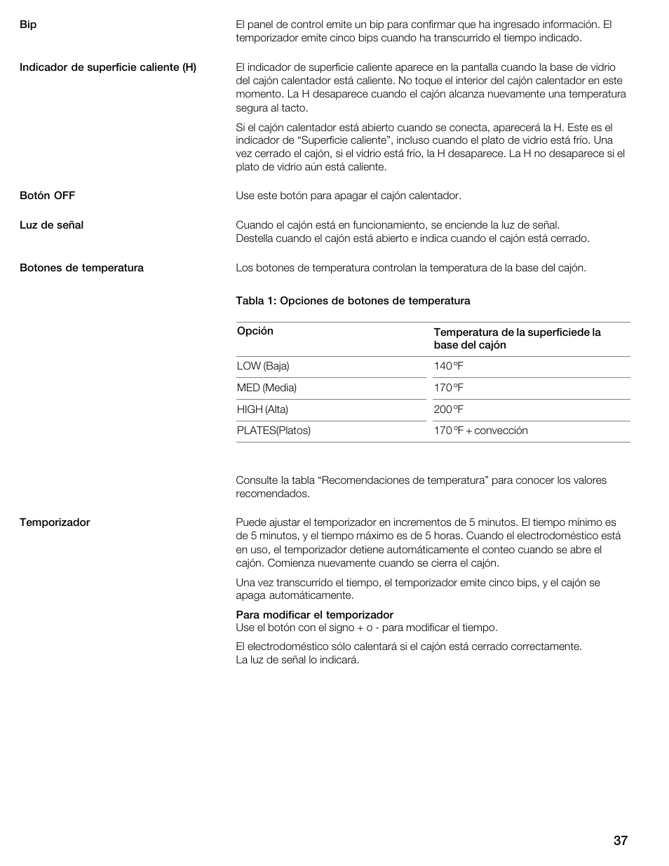 Thermador WDC36D User Manual | Page 37 / 48
