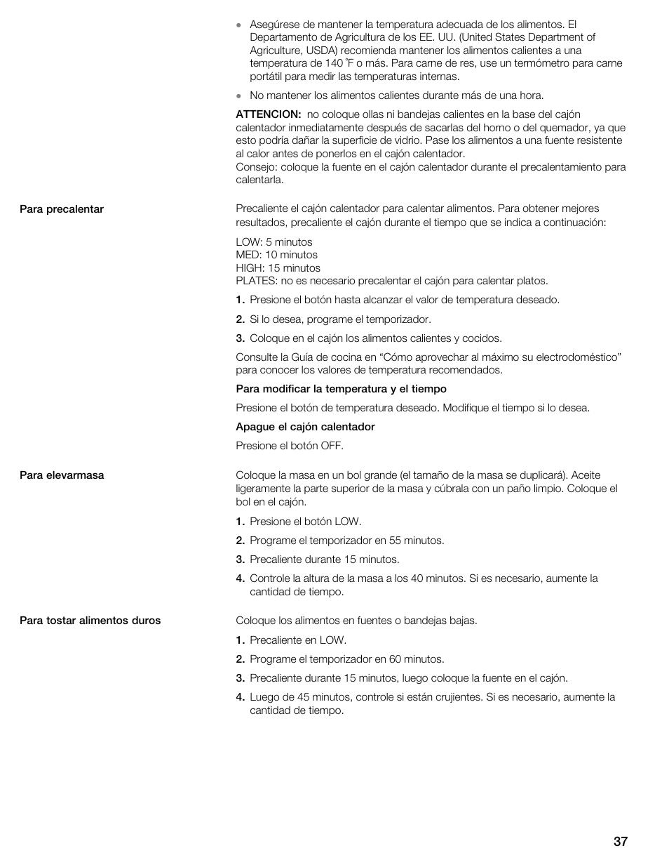 Thermador WDC36 User Manual | Page 37 / 44