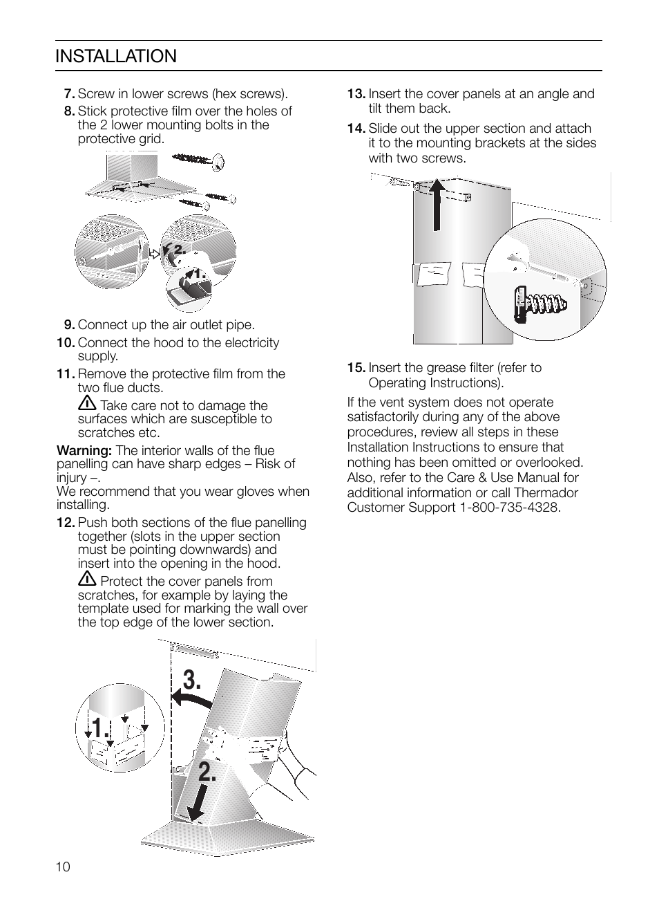 Installation | Thermador HMCN36FS User Manual | Page 10 / 32