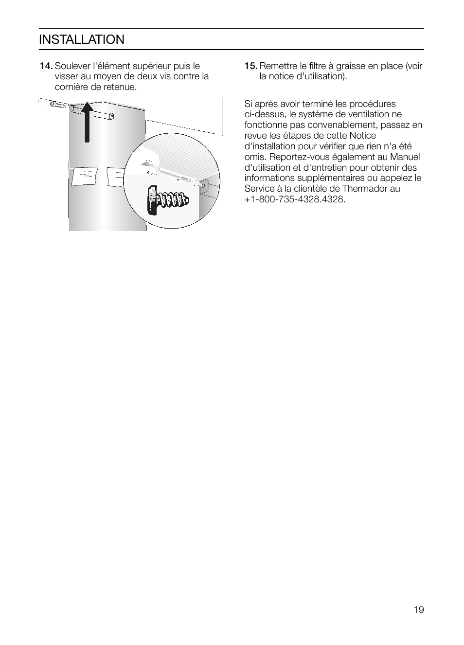 Installation | Thermador HMCN36FS User Manual | Page 19 / 32