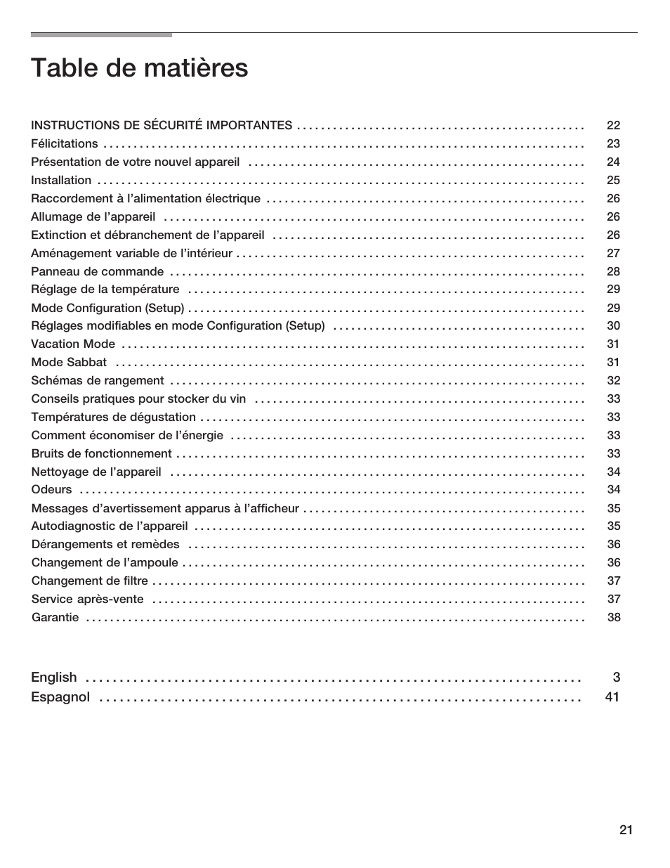 Thermador T24IW  EN User Manual | Page 21 / 60