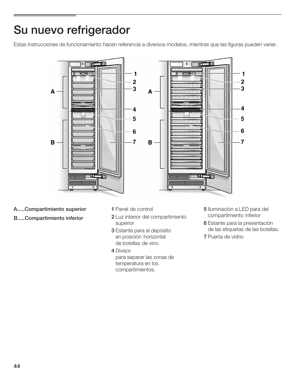 Su nuevo refrigerador | Thermador T24IW  EN User Manual | Page 44 / 60