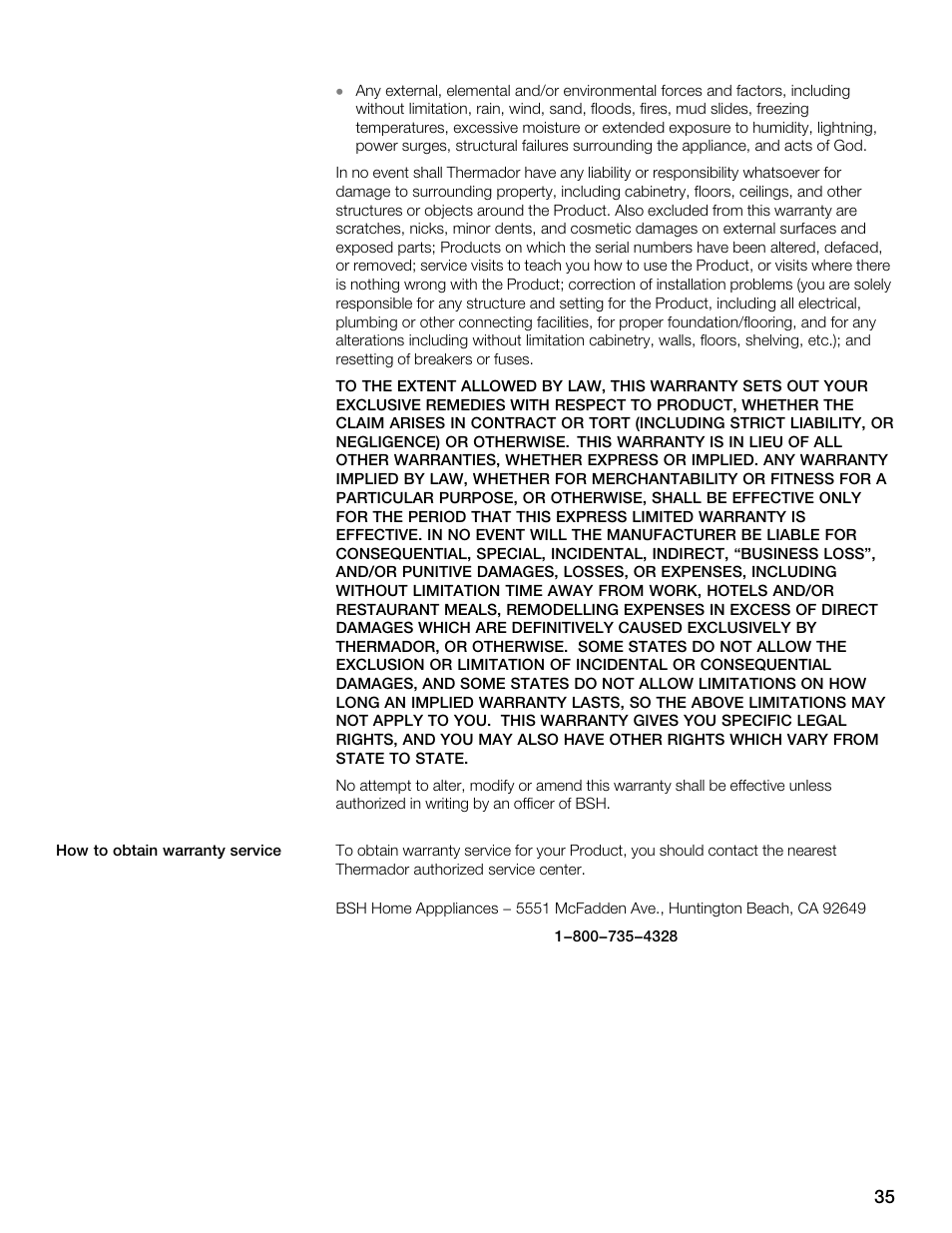 Thermador CES304FS User Manual | Page 35 / 108