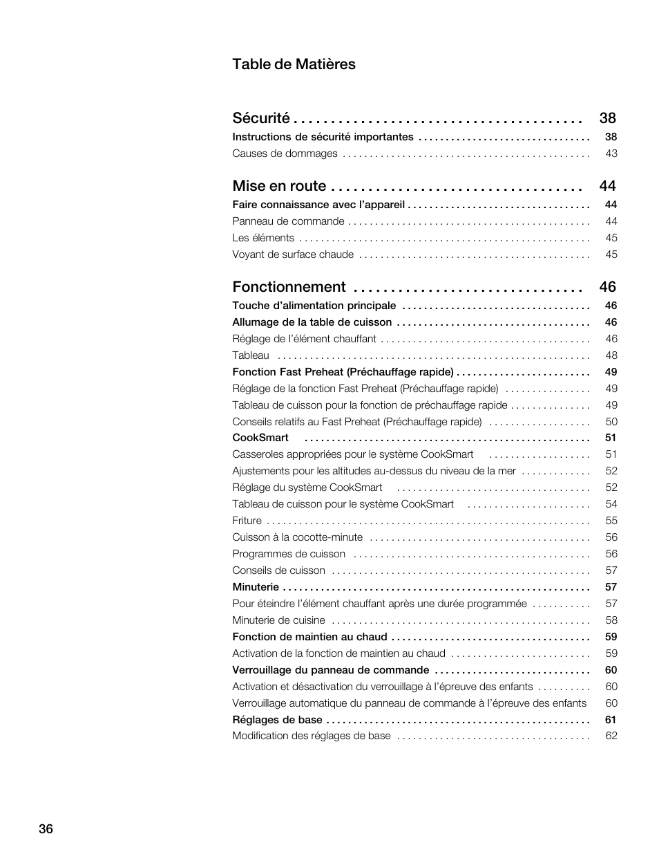 Thermador CES304FS User Manual | Page 36 / 108