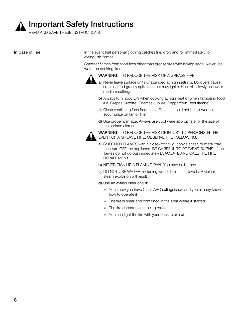 Important safety instructions | Thermador CES304FS User Manual | Page 8 / 108