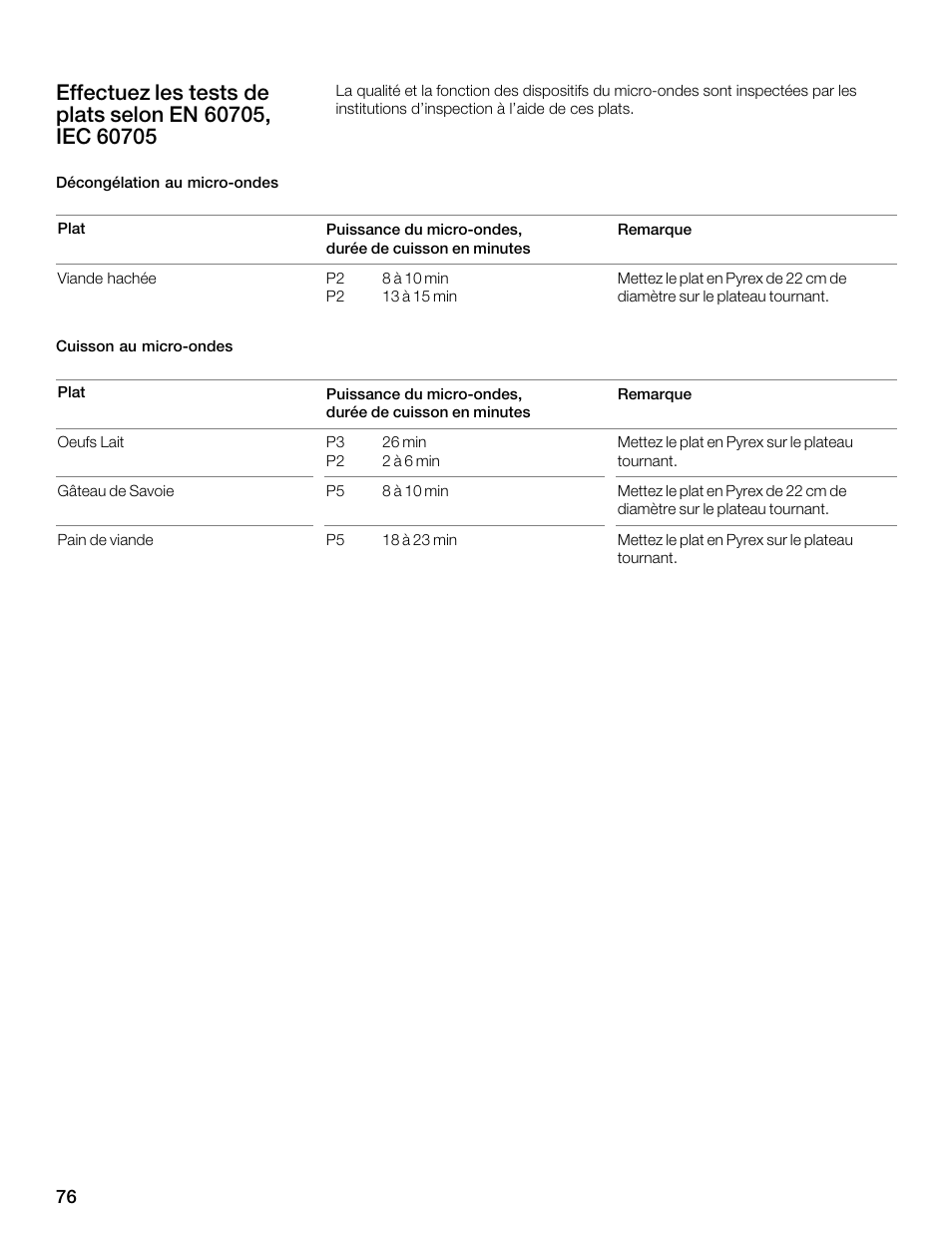 Thermador MBESLFTD User Manual | Page 76 / 124