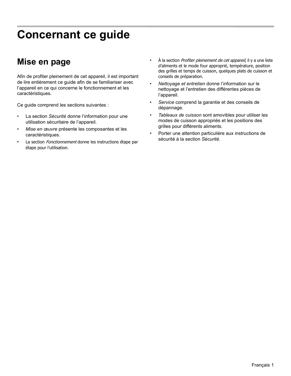 Concernant ce guide, Mise en page | Thermador PODM301 User Manual | Page 38 / 108