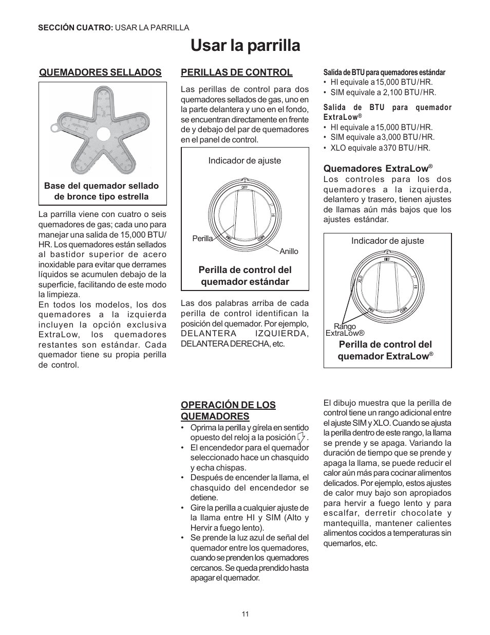 Usar la parrilla | Thermador Pro-Harmony DP36 User Manual | Page 97 / 128