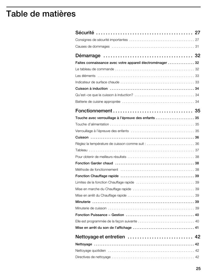 Thermador CIT304E User Manual | Page 25 / 74