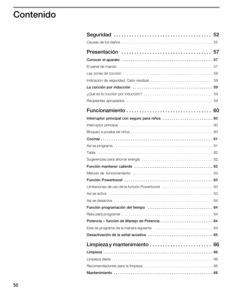 Thermador CIT304E User Manual | Page 50 / 74
