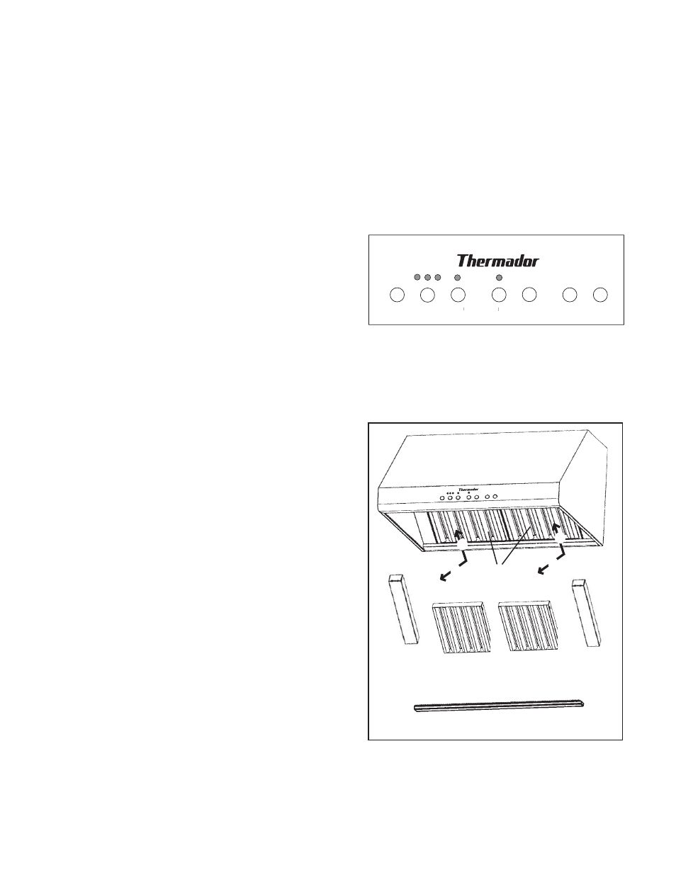 Entretien et nettoyage, Nettoyage de la surface, Nettoyage des filtres et godets | Retrait des filtres et godets à graisse | Thermador PH48 User Manual | Page 14 / 28