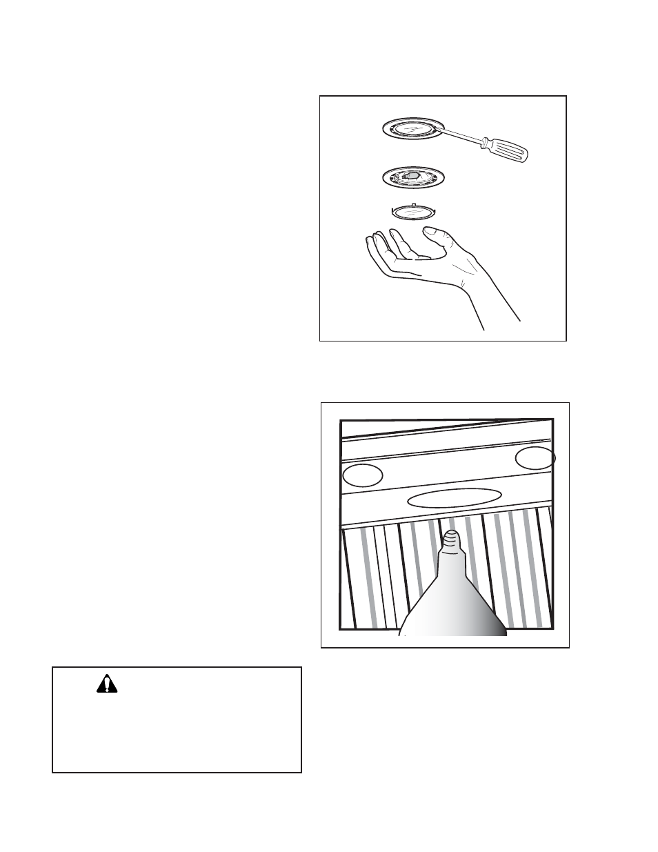Entretien, Éclairage, Attention | Remplacement de l’ampoule réchaud, Remplacement de l’ampoule halogène | Thermador PH48 User Manual | Page 15 / 28