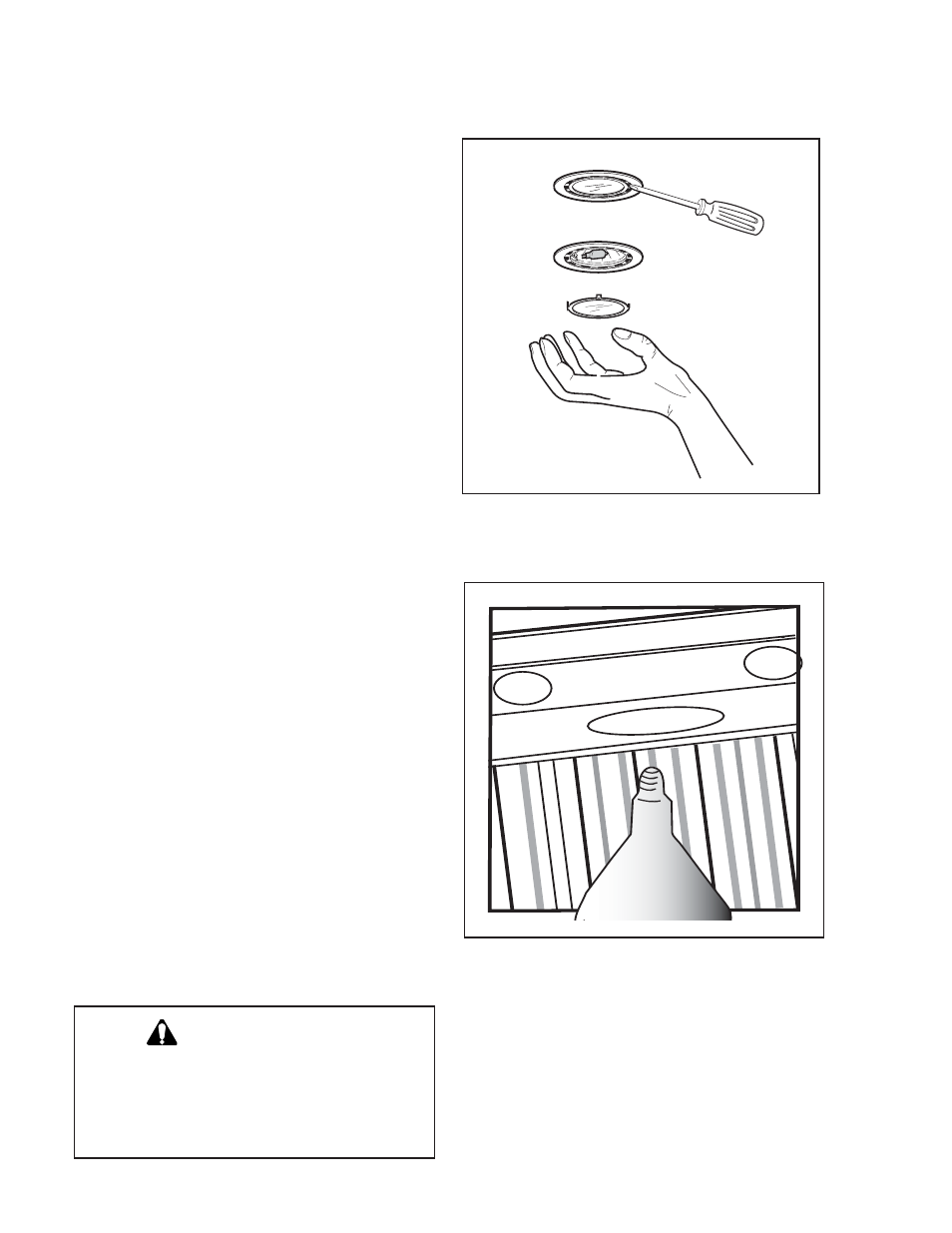 Mantenimiento, Lámparas, Cuidado | Reemplazar la lámpara de calentamiento, Reemplazar la lámpara de halógeno | Thermador PH48 User Manual | Page 23 / 28