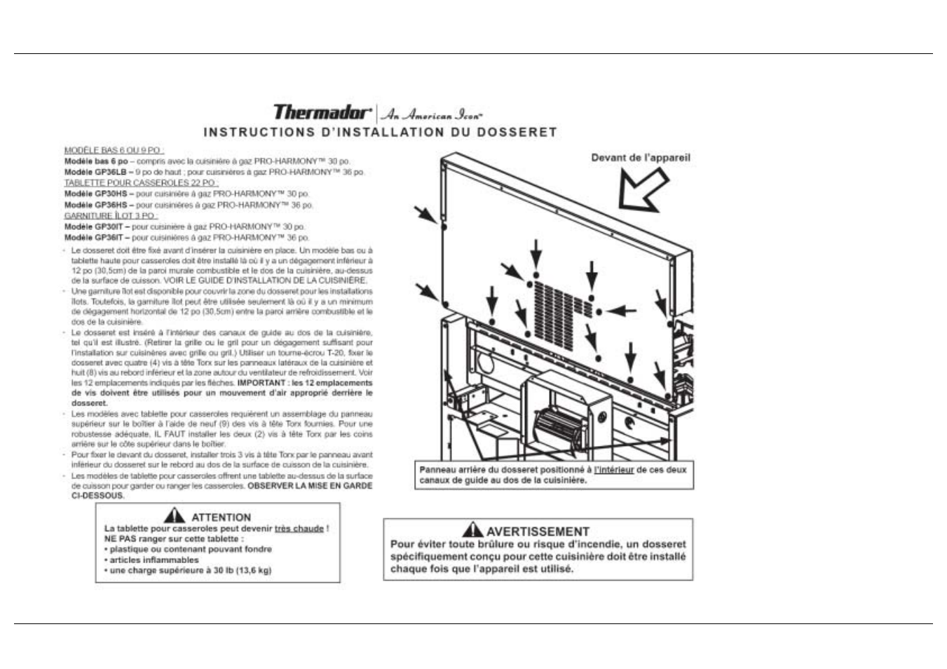 Thermador Pro P24 User Manual | Page 2 / 4