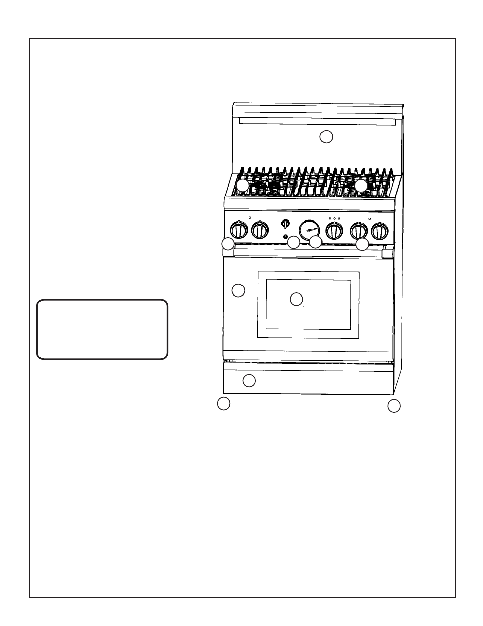 Model and parts identification, Warning | Thermador PDR36 User Manual | Page 12 / 48