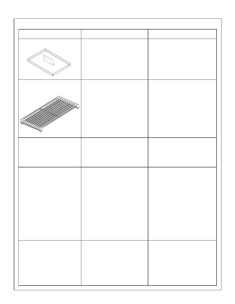 Cooktop cleaning chart | Thermador PDR36 User Manual | Page 41 / 48