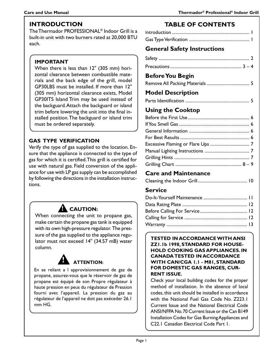 Thermador PB30ZS User Manual | Page 3 / 16