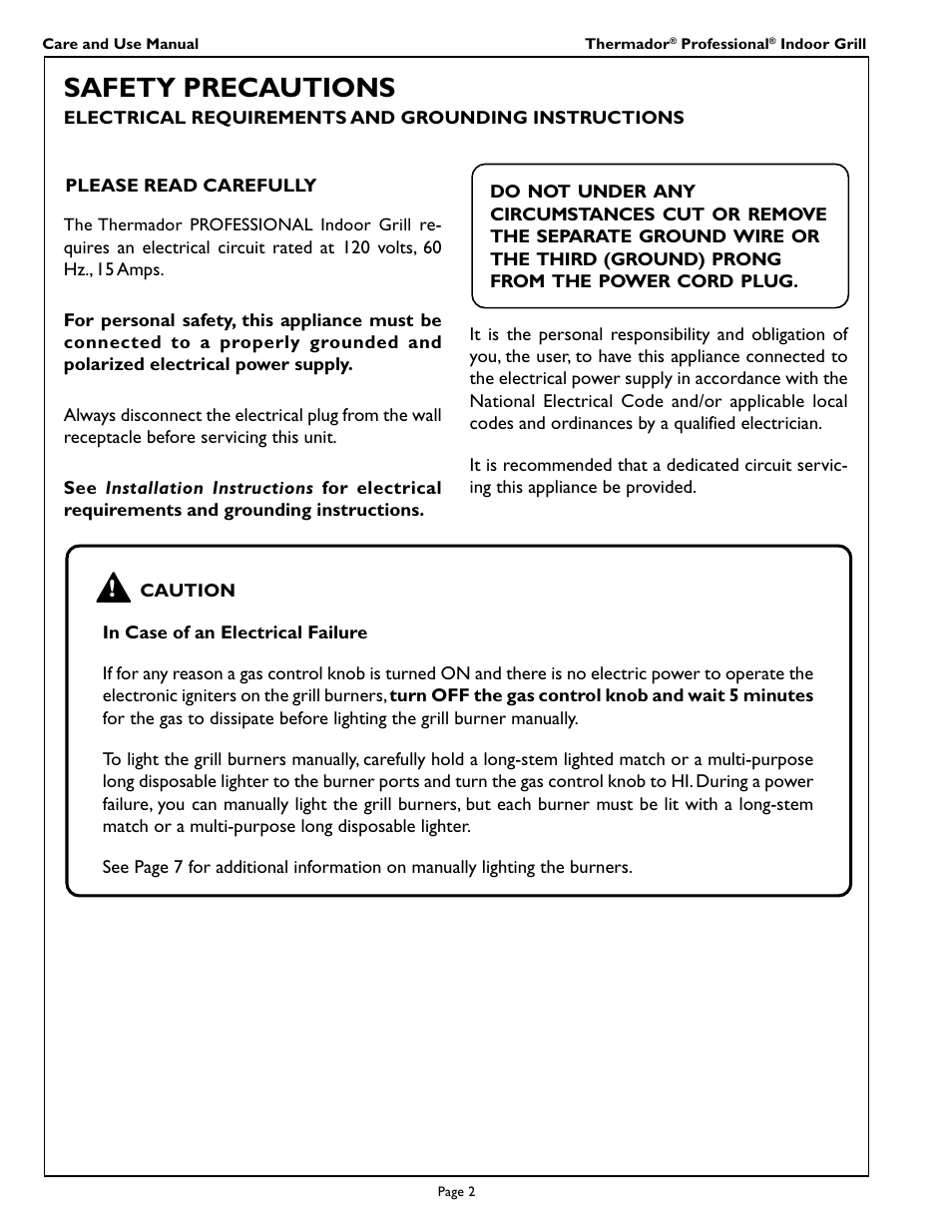 Safety precautions | Thermador PB30ZS User Manual | Page 4 / 16