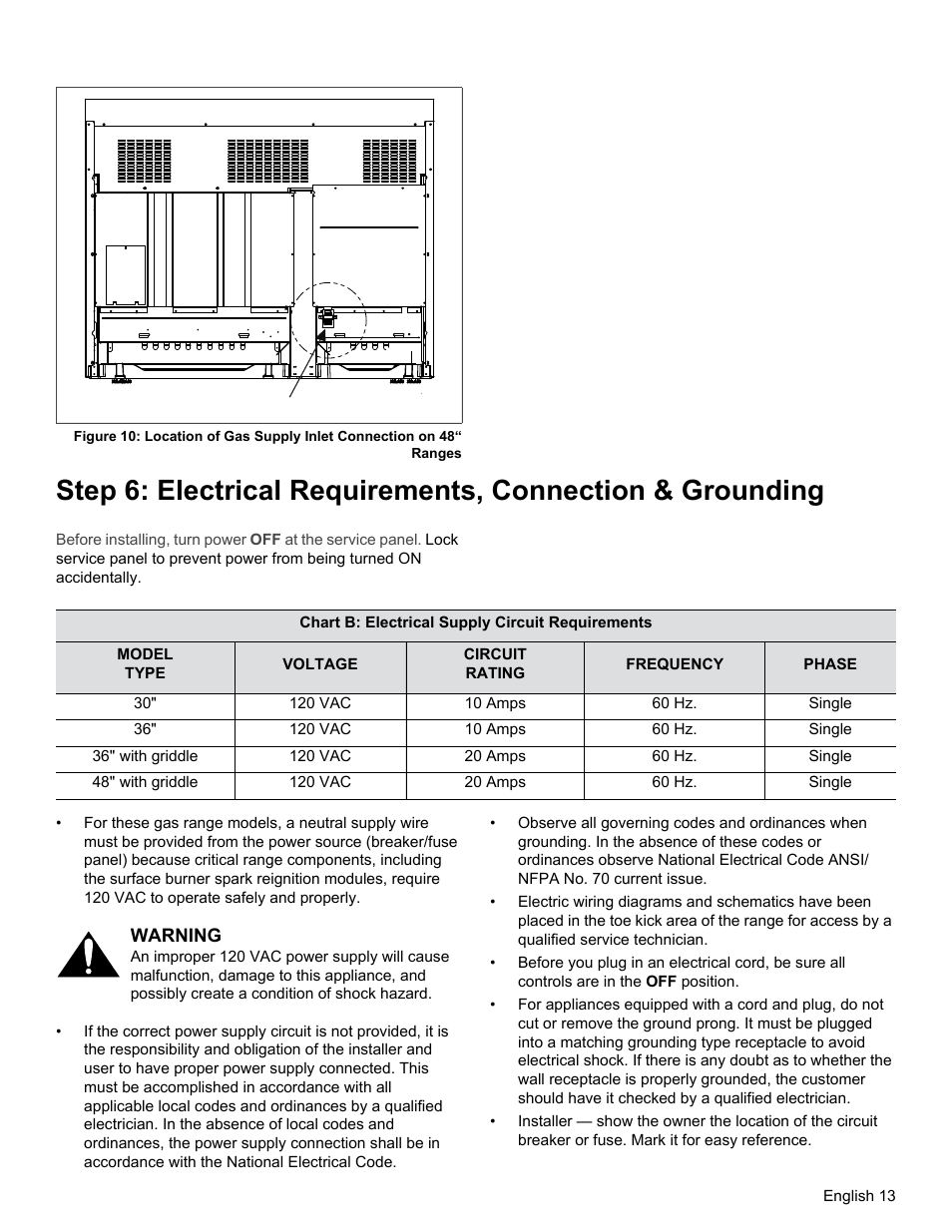 Thermador PRG30 User Manual | Page 15 / 64