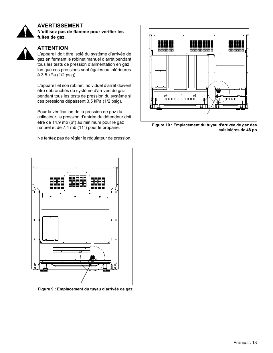 Avertissement, Attention | Thermador PRG30 User Manual | Page 35 / 64