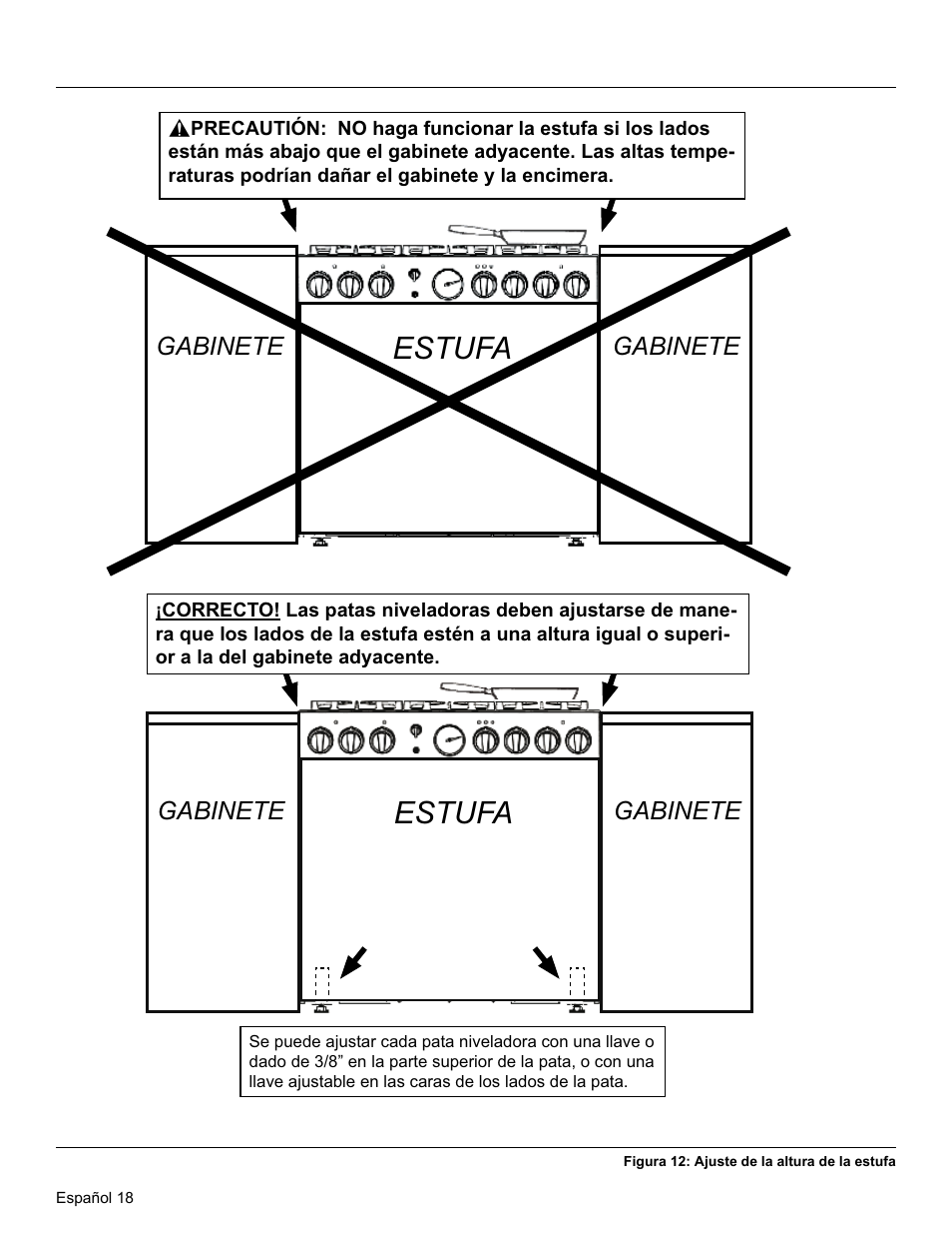 Estufa, Gabinete | Thermador PRG30 User Manual | Page 61 / 64