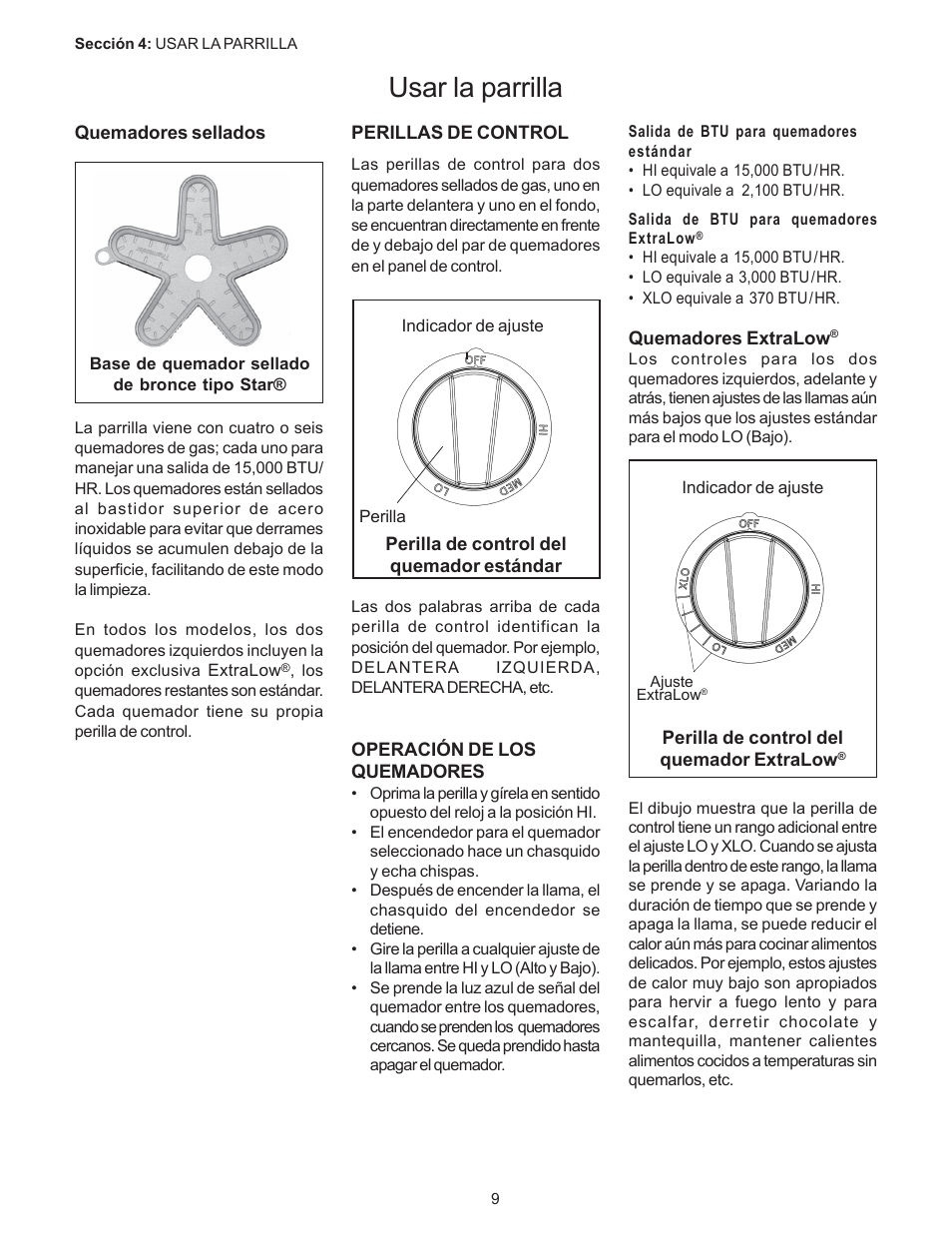 Usar la parrilla | Thermador PC304 User Manual | Page 79 / 104