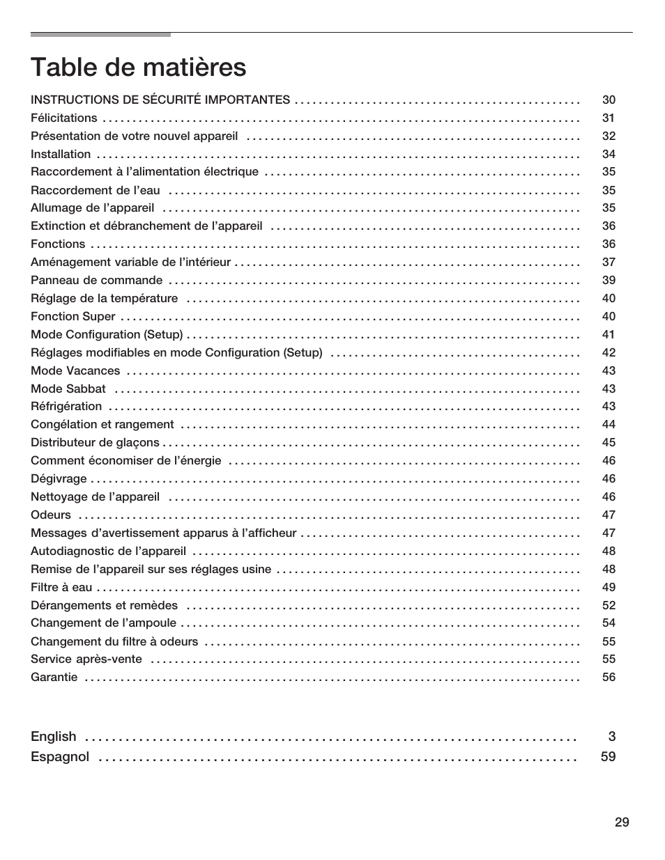 Thermador BOTTOM FREEZER 9000189698 User Manual | Page 29 / 88