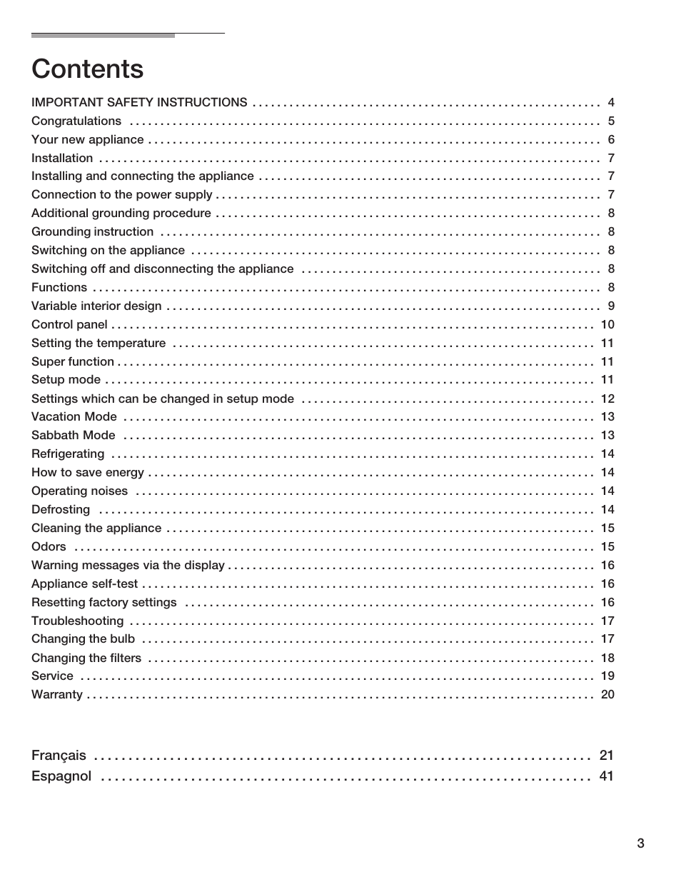 Thermador T24IR User Manual | Page 3 / 64