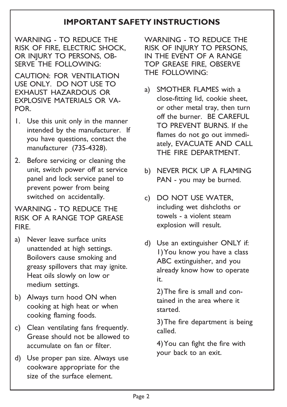 Thermador Thermador User Manual | Page 2 / 8