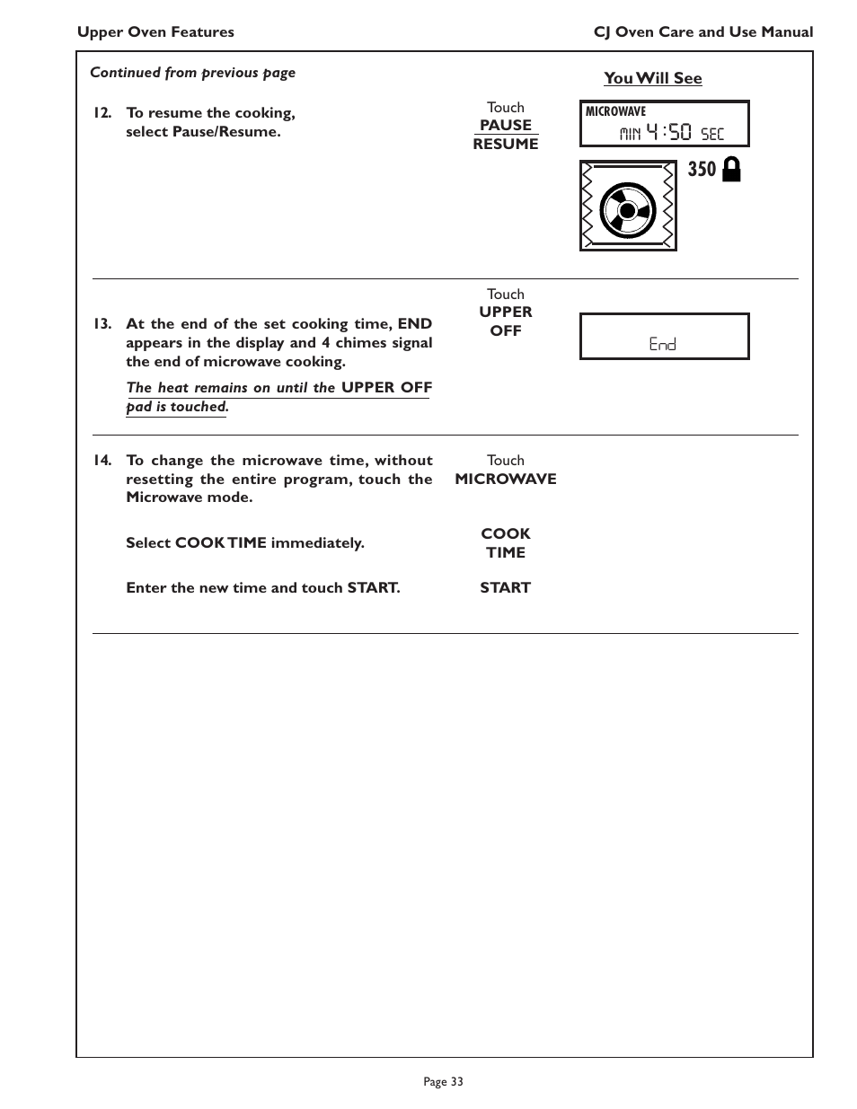 Thermador CJ302 User Manual | Page 35 / 68