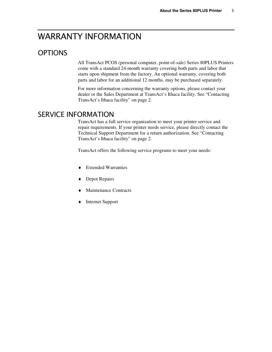 TransAct Technologies ITHACA 80PLUS User Manual | Page 13 / 45