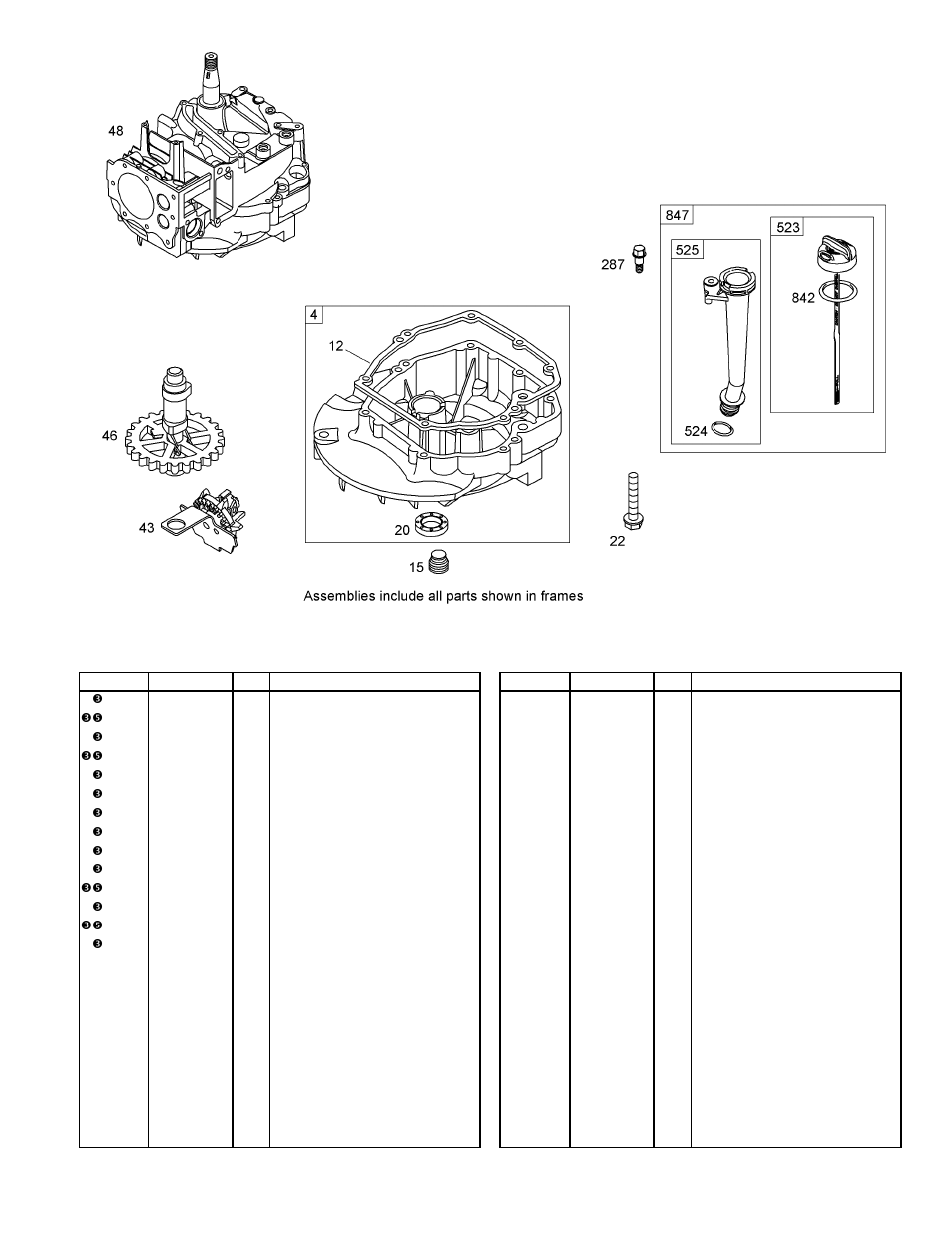 Crankcase assembly | Toro SUPER RECYCLER 20055 User Manual | Page 13 / 24