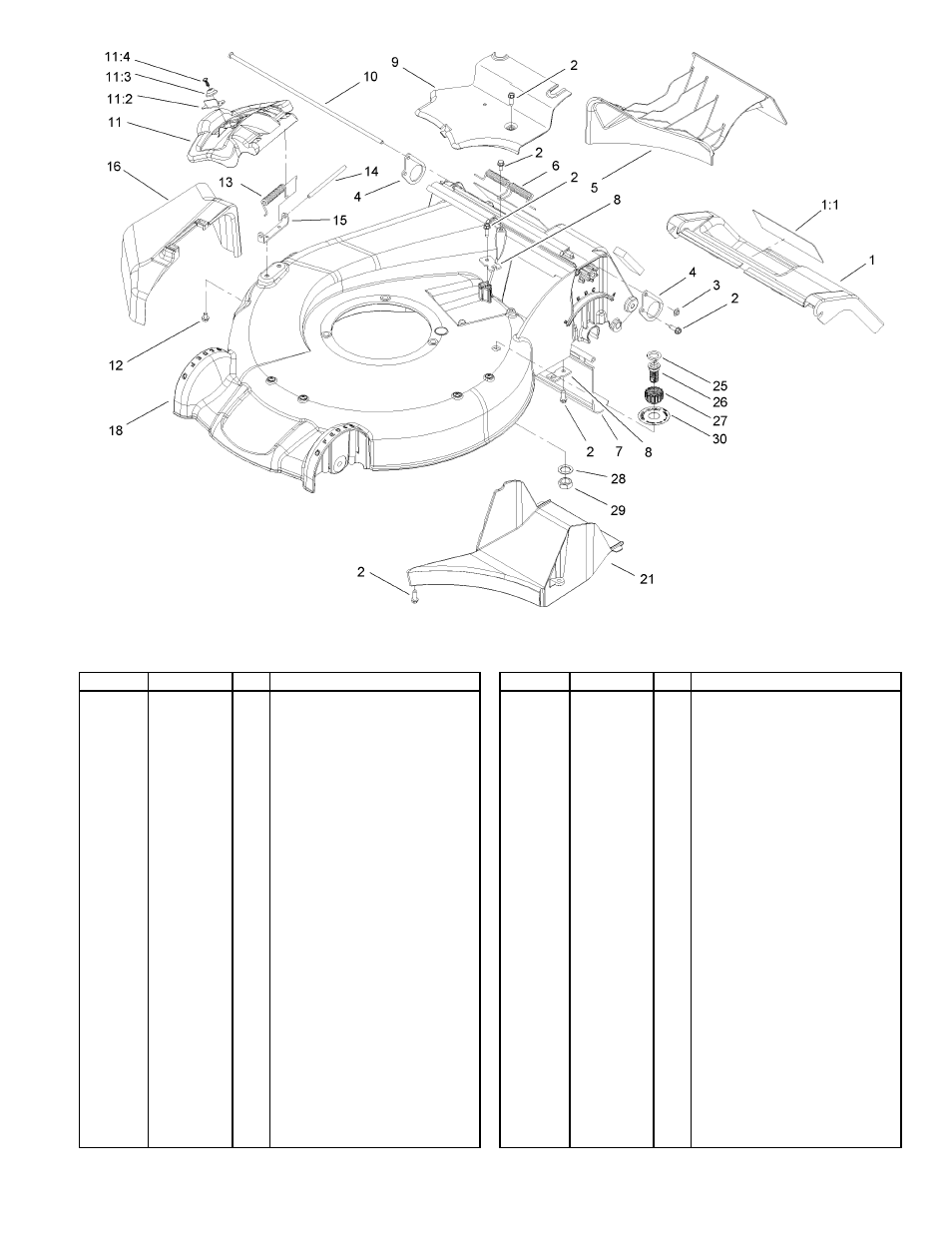 Housing assembly | Toro SUPER RECYCLER 20055 User Manual | Page 3 / 24