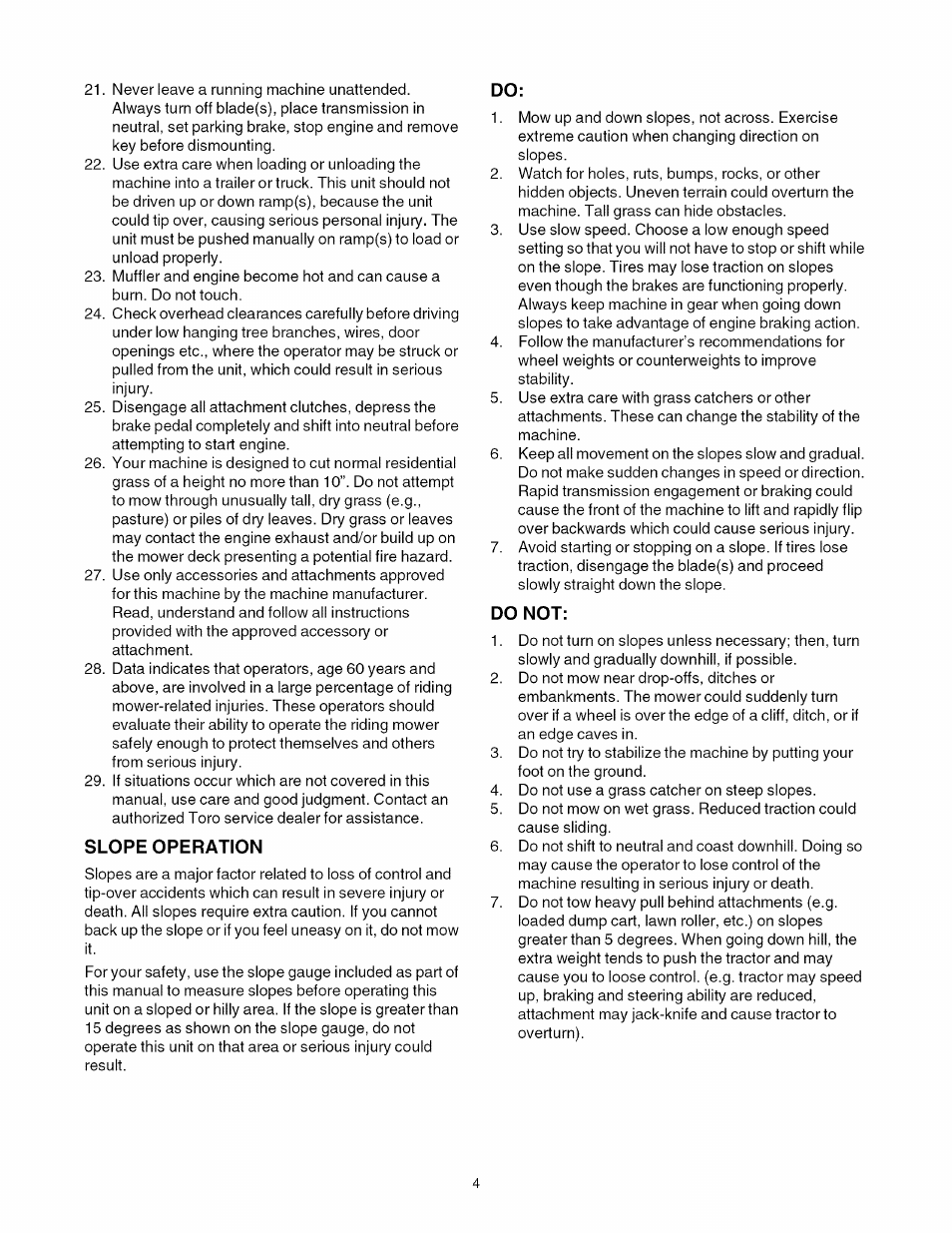 Toro 13AX60RG744 User Manual | Page 4 / 36