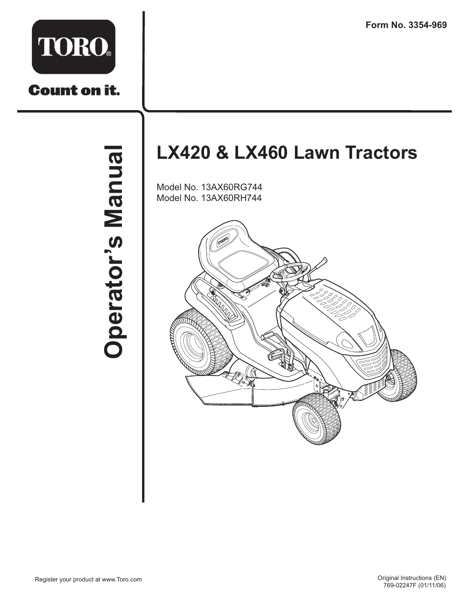Toro LX420 User Manual | 36 pages