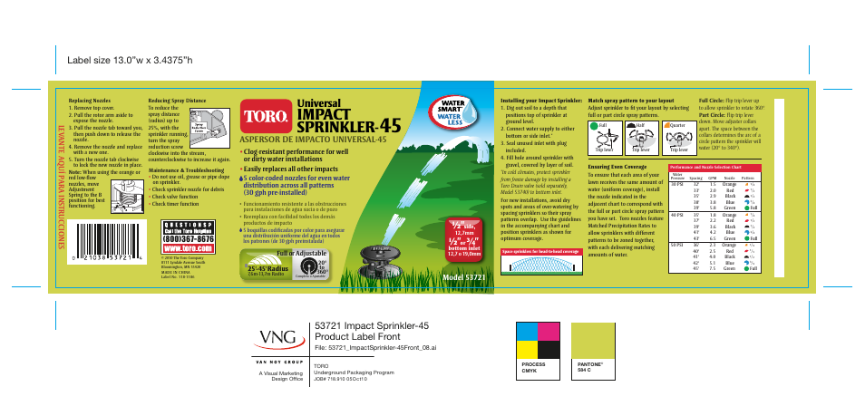 Toro IMPACT 53721 User Manual | 2 pages
