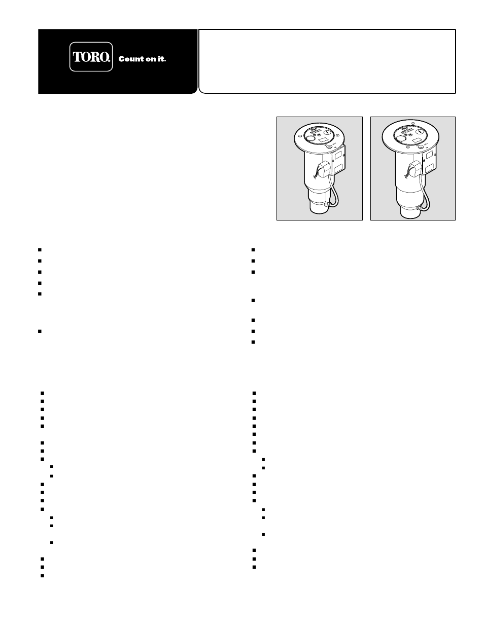 Toro 850S User Manual | 8 pages