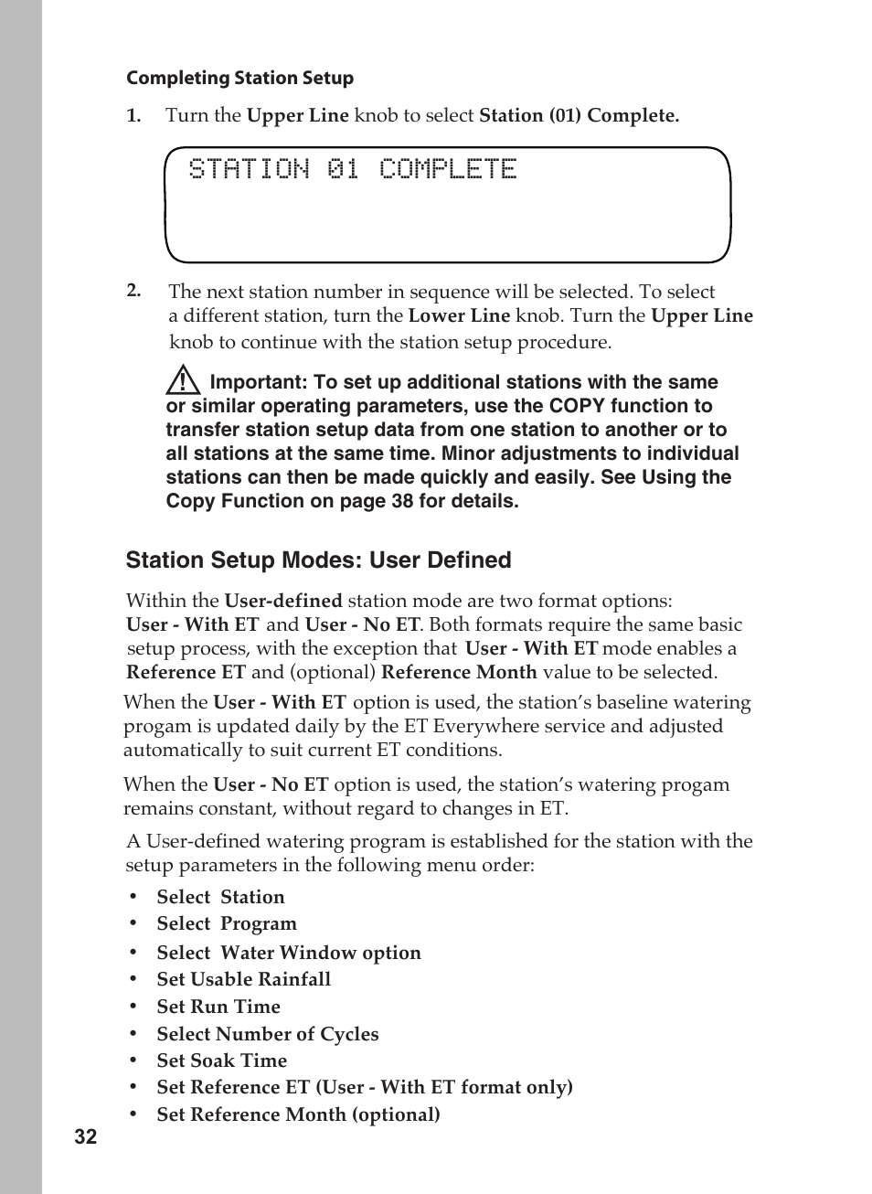 Station 01 complete | Toro 12 User Manual | Page 38 / 88